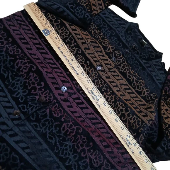 Chico's Women's Size 2 Black and Brown Textured Jacket - Picture 5 of 7